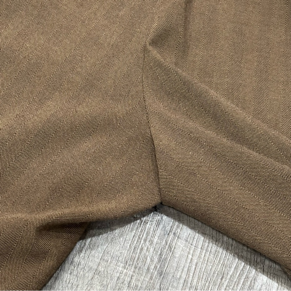 Axcess Liz Claiborne Stretch Wide Leg Cropped Trousers, Herringbone Pattern, GUC - Picture 9 of 14